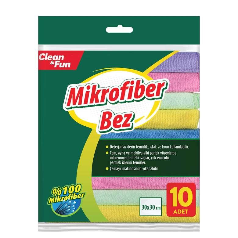 Clean&Fun Temizlik Bezi Mikrofiber 10'lu