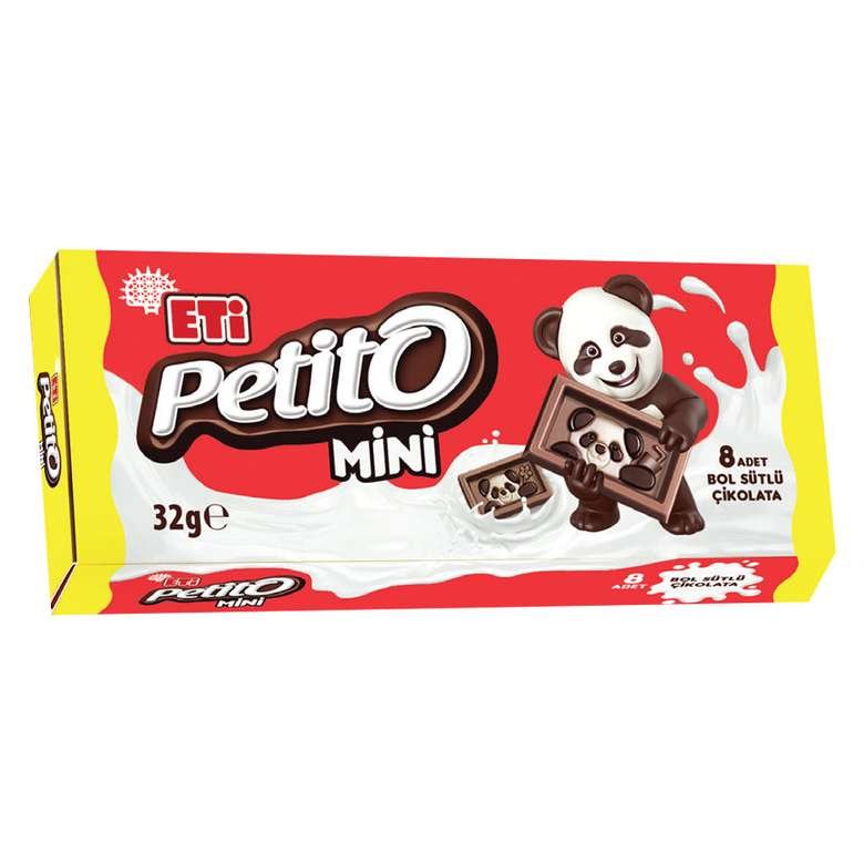 Eti Petito Mini Sütlü Çikolata 32 G