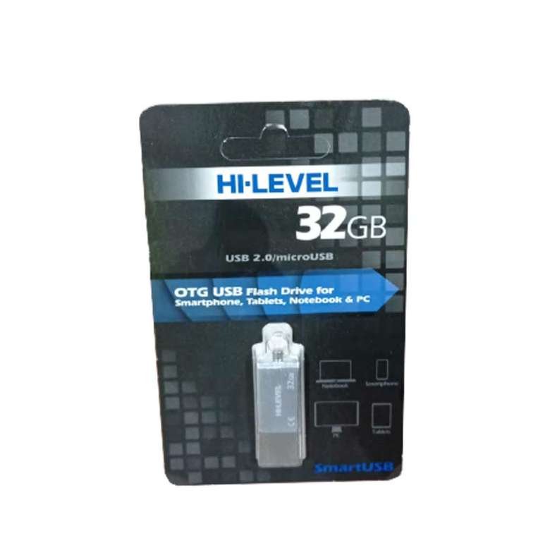Hi-Level 32 GB USB Bellek Mini Otg Gümüş
