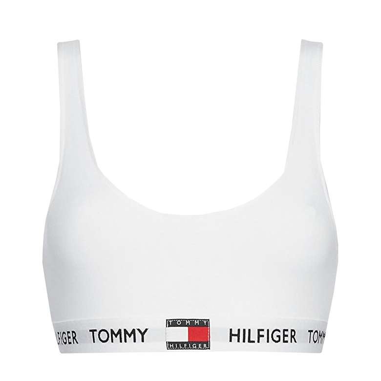 Tommy Hilfiger UW0UW02225-YCD Kadın Bralet Spor Atlet  Beyaz