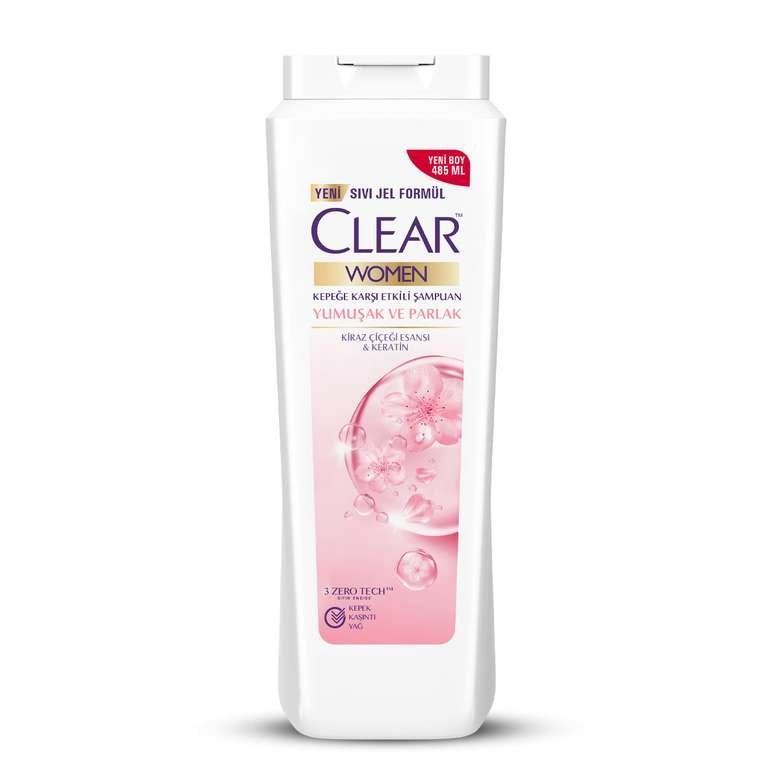 Clear Women Kiraz Çiçeği Kepeğe Karşı Etkili Şampuan 350 ml