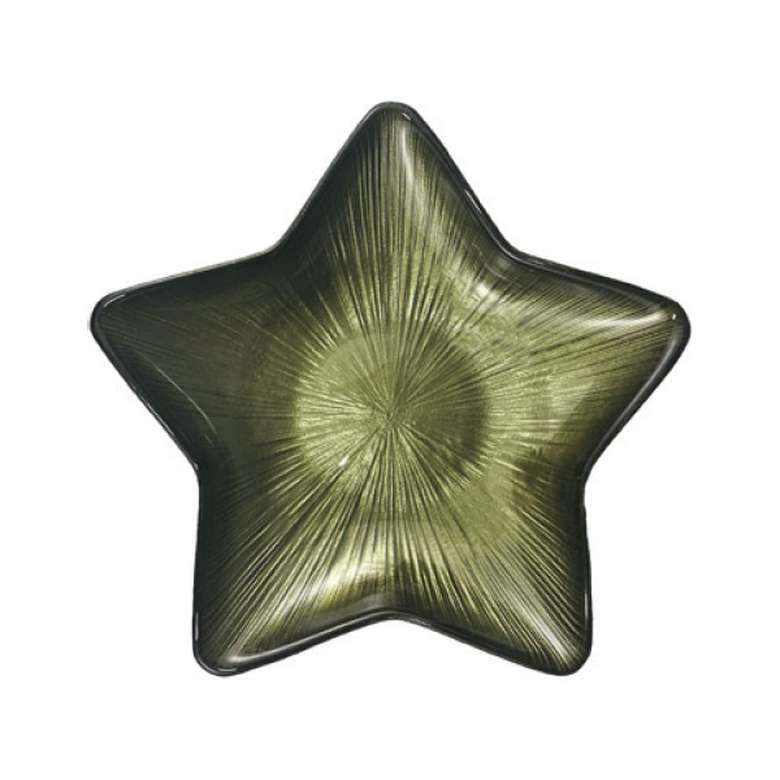 Ardacam Yıldız Cam Tabak 15 cm Yeşil