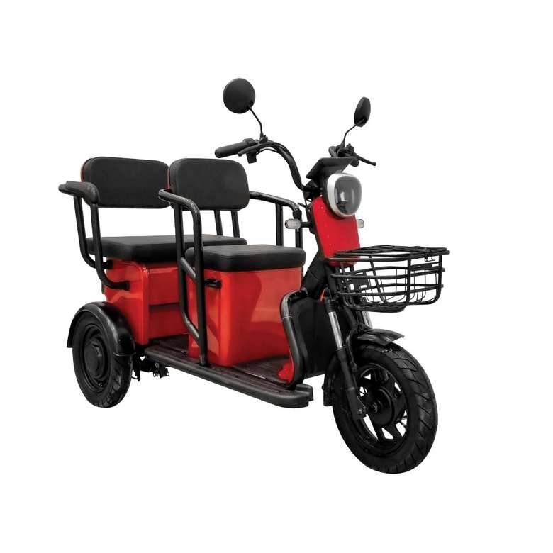 Apec APM5 Üç Tekerlekli Elektrikli Moped Kırmızı