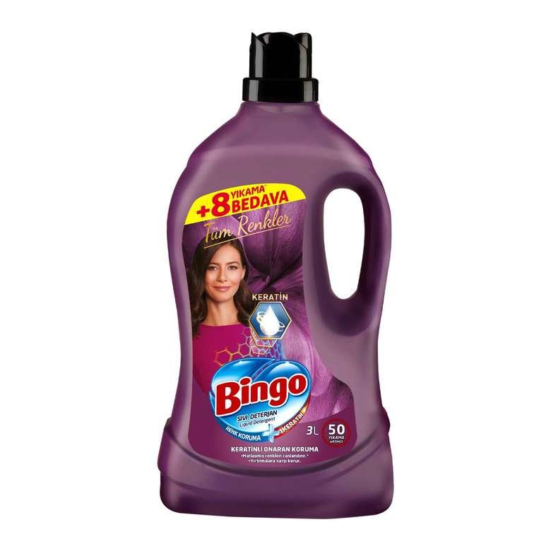 Bingo Sıvı Çamaşır Deterjanı Tüm Renkler 3 L