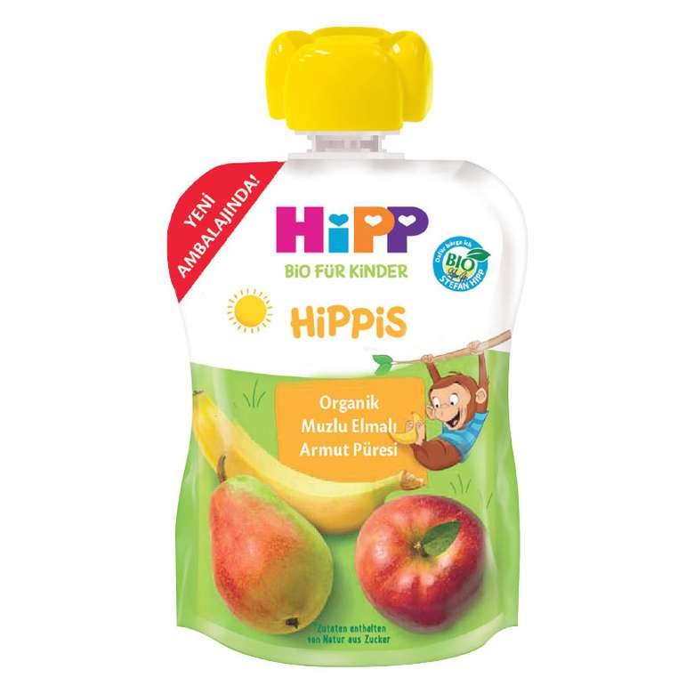 Hipp Muzlu Elmalı Armut Püresi Organik Bebek Maması 100 G