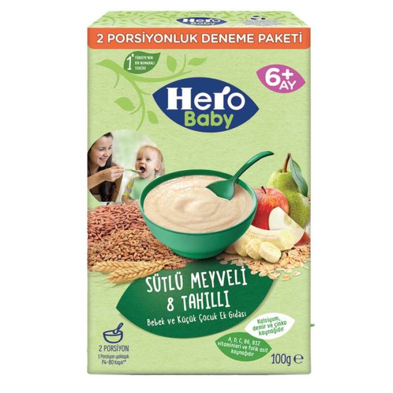 Hero 8 Tahıllı Bebek Maması 100 G