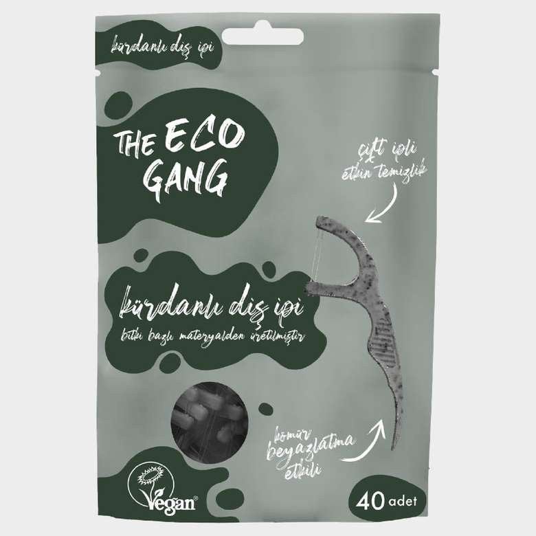 The Eco Gang Çift İpli Kürdanlı Diş İpi 40'lı
