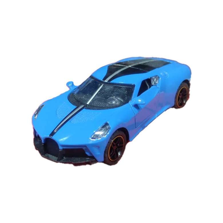 Renkli Metal Çek Bırak Oyuncak Araba Mavi