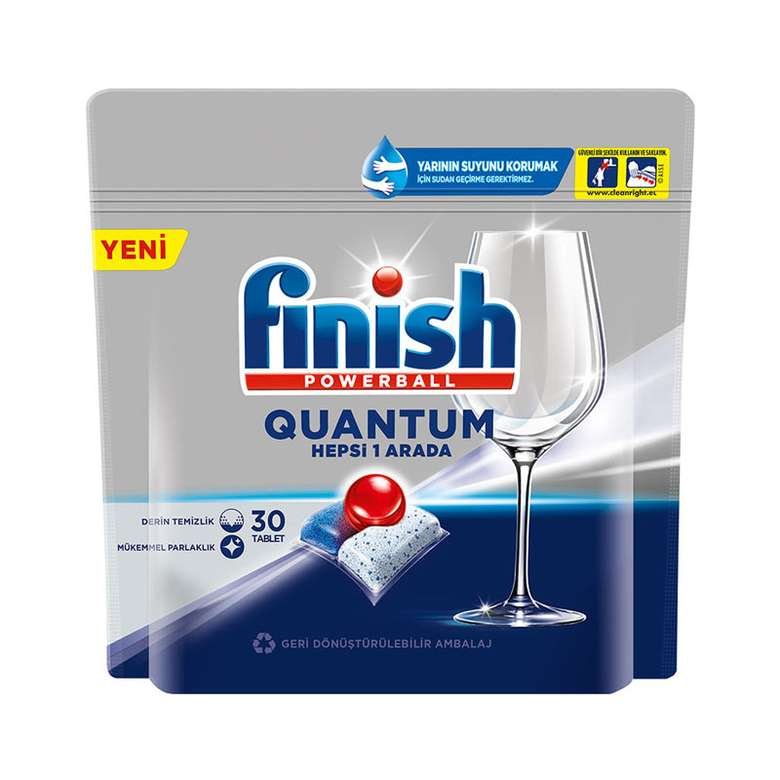 Finish Quantum 30 Kapsül Bulaşık Makinesi Deterjanı Tableti